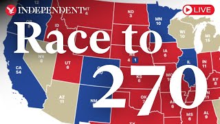 Live 2024 US election results map as Trump and Harris go headtohead for presidency [upl. by Sjoberg]