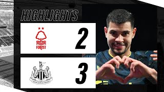 Nottingham Forest 2 Newcastle United 3  Premier League Highlights [upl. by Noslrac]