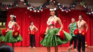 Ala Moana Hula Show Holiday Snowfall Finale [upl. by Elleined]