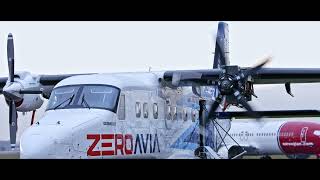 First Propeller Spin for ZeroAvias Dornier 228 19seat Testbed Aircraft [upl. by Htebsle]