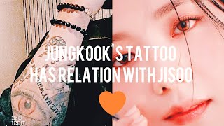 Jungkooks tattoo has relation with Jisoo Sookook [upl. by Caria70]