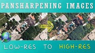 Pansharpening images in ArcGIS enhance quality of your images [upl. by Pyne]