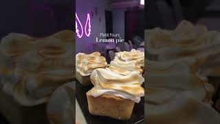 Petit Fours Lemon pie 💫🍋 recipe cake dessert viralvideo viralshort lemon [upl. by Pontus]