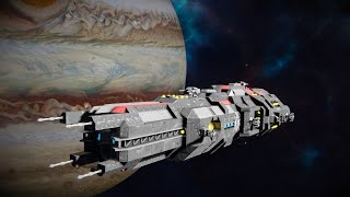 CinquedeaClass Destroyer  Space Engineers Ship Review [upl. by Naxor445]