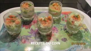 VERRINE AVOCAT CREVETTES DUCOIN [upl. by Mcginnis570]