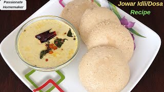 Jowar Dosa  Jowar Idli Recipe జొన్న ఇడ్లి  Healthy Breakfast Recipe  Jowar Recipes [upl. by Leia]