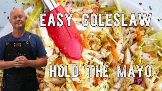 Tangy Vinegar Coleslaw Recipe No Mayo Coleslaw [upl. by Goldia680]