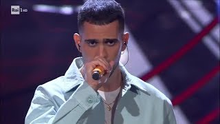 Mahmood canta quotGioventù bruciataquot  Sanremo Giovani 21122018 [upl. by Nwavahs18]