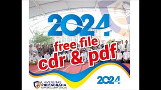 Free Kalender 2024 file cdr amp pdf [upl. by Radcliffe]