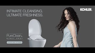 Kohler Pureclean Bidet Toilet Seat [upl. by Kcyred]