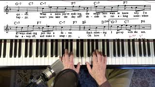 Fascinating Rhythm 🎹 rhythmic displacement Jazz Piano College [upl. by Bilek]