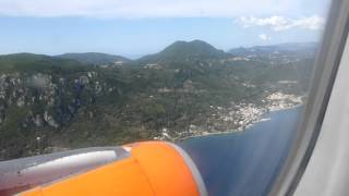 Landing at Corfu  Easyjet A320 Luton to Corfu [upl. by Riccio788]