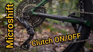 Microshift ADVENT 1X9 Clutch ON\OFF advent [upl. by Geordie]