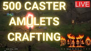 D2R  Lets craft 500 caster amulets together [upl. by Hoag34]