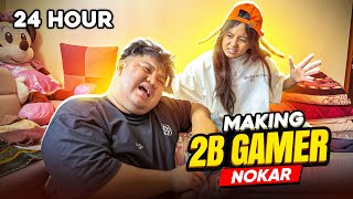 Little Bhumika Making 2B Gamer NOKAR For 24 Hours Challenge😂 Beijjat Gardiyo 😭 [upl. by Anneg]