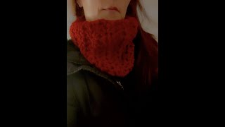 Crochet Cowl Neck Warmer Pattern for Beginners in the Round NO TWISTING [upl. by Aivatnuhs]