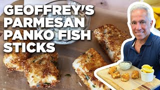 Geoffrey Zakarians Parmesan Panko Fish Sticks  Food Network [upl. by Asha384]