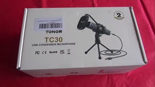 TONOR TC30 Condenser Microphone unboxing [upl. by Horatius]