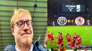 WBA VS MIDDLESBROUGH HIGHLIGHTS AND VLOG SPECIAL TRIBUTE FOR MARK TOWNSEND [upl. by Daniel]