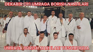 Dekabr oyi UMRA ziyoratiga borish narhlariumra [upl. by Tnarg]