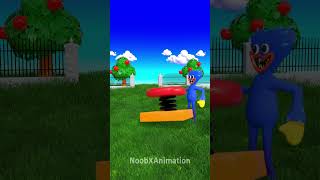 Trampoline Fail Amy amp Huggy Buggy  Scary Teacher 3D [upl. by Yarod]