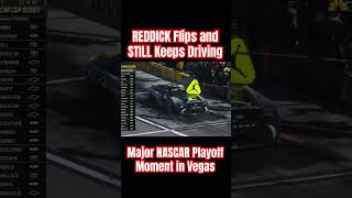 A WILD Nascar Moment as Tyler Reddick Flips in the Las Vegas Playoff Cup Race nascarplayoffs [upl. by Ybanrab277]