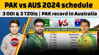 Pakistan vs Australia 2024 schedule announced  PAK record in Australia [upl. by Anderson]