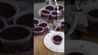 Chocolate Banana Muffins muffins ytshorts recipe [upl. by Kcirderfla]