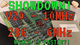 10MHz V20 XT vs 6 MHz 286  Whats faster [upl. by Annyahs]