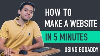 How to Make a Website in 5 mins with Godaddy [upl. by Quick]