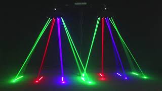 150W RGB LED Spider Laser Beam Moving Head Stage Lights DMX Disco DJ Party Ligh [upl. by Eilatan691]