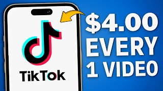 Get Paid 4 for Every TikTok Video Watched  Make Money Online [upl. by Ajnin]