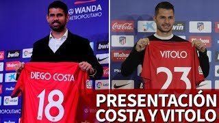 Presentación Diego Costa y Vitolo en la Wanda Metropolitano  Diario AS [upl. by Laved]