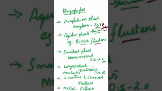 Biology  plant kingdom  Bryophytes characteristics [upl. by Loar]