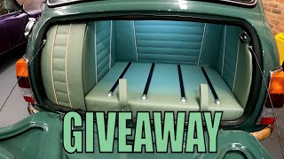 GIVEAWAY  Luxury Boot Liner Kit  Classic Mini Workshop [upl. by Gratia]