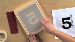 How to Screen Print Using the Stencil Technique [upl. by Novj]