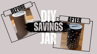 DIY money savings jar Turning Trash into something creative and useful reuse [upl. by Pas795]