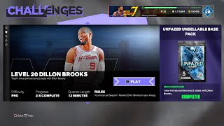 NBA 2K24 Season 7 LEVEL 20 DILLON BROOKS CHALLENGE [upl. by Aicekan]