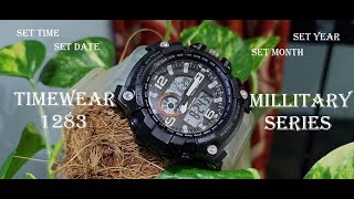 Timewear watch time setting  Time set Date set  Month set  Year set Day set  Step by Step [upl. by Zacharie]