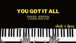 You Got It All  The Jets  Piano  Cover  Accompaniment  Backing Track  Karaoke  Tutorial [upl. by Akeemahs]