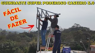 GUINDASTE SUPER PODEROSO CASEIRO FÁCIL DE FASER VÍDEO1 [upl. by Meredeth14]