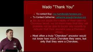 Cherokee Days 2014 Cherokee Genealogy with Roy Hamilton [upl. by Pius]