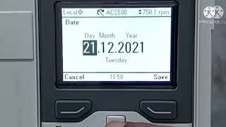 How to Set Date amp Time in ABB Drive ACS580ACS880 Date time setting [upl. by Panta54]