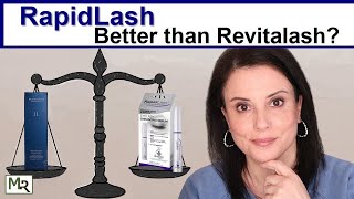 RapidLash Is it better than RevitaLash  Before and After Reviews  Over 50 Mature Skin [upl. by Suoivatnod475]