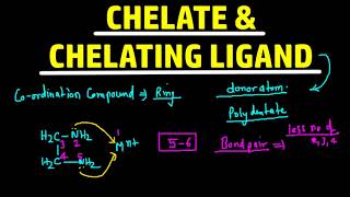 chelate and chelating ligand [upl. by Ahsekan]