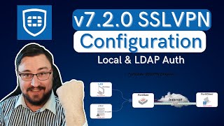 FortiGate v720 SSLVPN Configuration Local amp LDAP Auth [upl. by Sinne575]