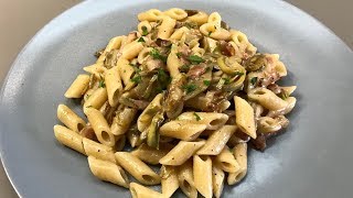 Pasta con carciofi buonissima  primi piatti facili e veloci [upl. by Livvyy]