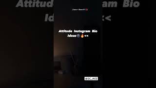 Attitude Instagram bio ideas 🦋😍 [upl. by Ojyram]