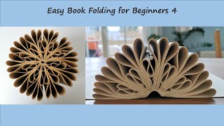 Easy Book Folding for Beginner 4  Buch falten für Anfänger 4  折书艺术 4 [upl. by Mandie442]