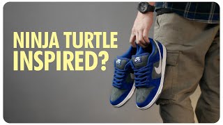 NIKE SB DUNK LOW PRO DEEP ROYAL BLUE  VINTAGE GREEN On Feet Lace Swap amp Unboxing [upl. by Karoly]